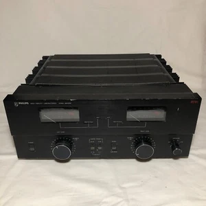 Philips High Fidelity Laboratories Amplifier Model 5781 Black Face (For Parts) - Picture 1 of 17