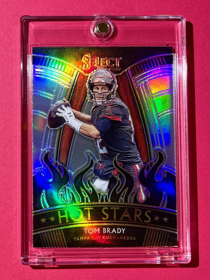 Tom Brady RARE SILVER REFRACTOR PANINI SELECT PRIZM HOT STARS SP INSERT - MINT! - Image 1 of 4