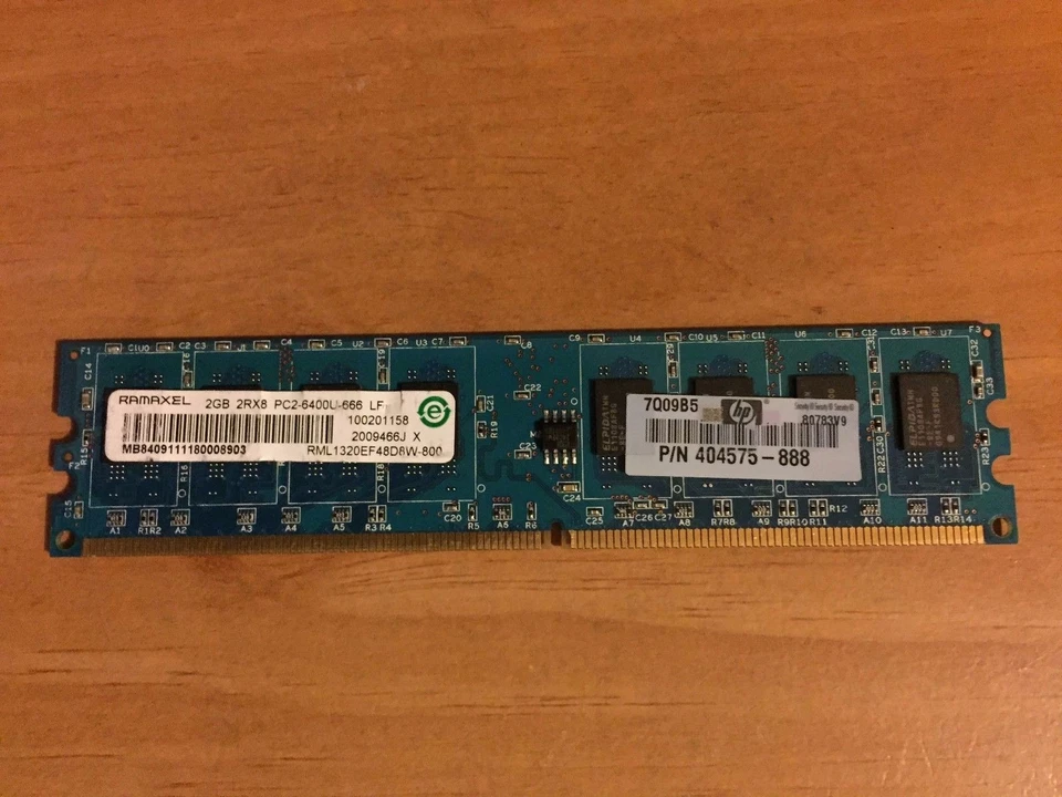 2GB Desktop Memory Ramaxel PC2-6400 DDR2-800MHz CL6 240-Pin DIMM Desktop Memory - Image 1 of 3