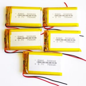 5 PIEZAS 3.7V 750 mAh 503048 Batería de Polímero Lipo para Teléfono Móvil MID DVD GPS PDA - Imagen 1 de 6