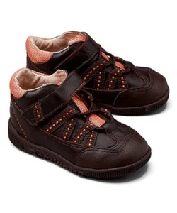 Footmates Boys Brown Tab Leather Shoe 4T - Picture 1 of 1