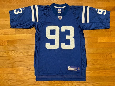 Mens Dwight Freeney #93 Indianapolis Colts NFL Jersey Onfield Reebok Size M Cover