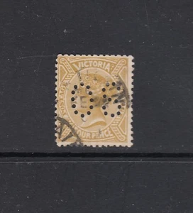 VICTORIA, OFFICIALS: 1905 QV 4d Olive-bistre SG 421a, Perf OS variety BW 87(ba)h - Picture 1 of 1