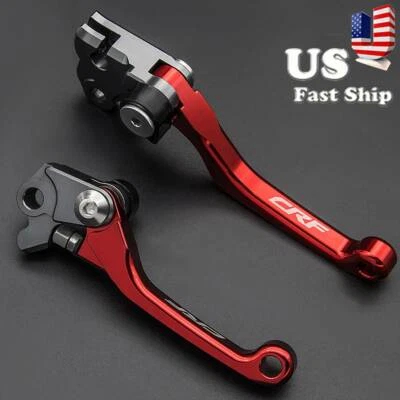 CNC Pivot Clutch Brake Lever Dirtbike For Honda CRF250R CRF450R 2004 2005 2006 - Image 1 of 4