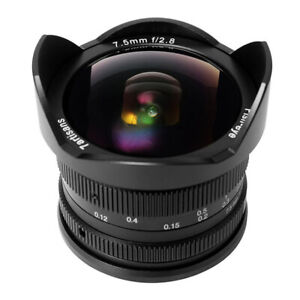 7artisans 7.5mm f/2.8 Fisheye Fixed Lens for Panasonic Olympus MFT M4/3 Cameras