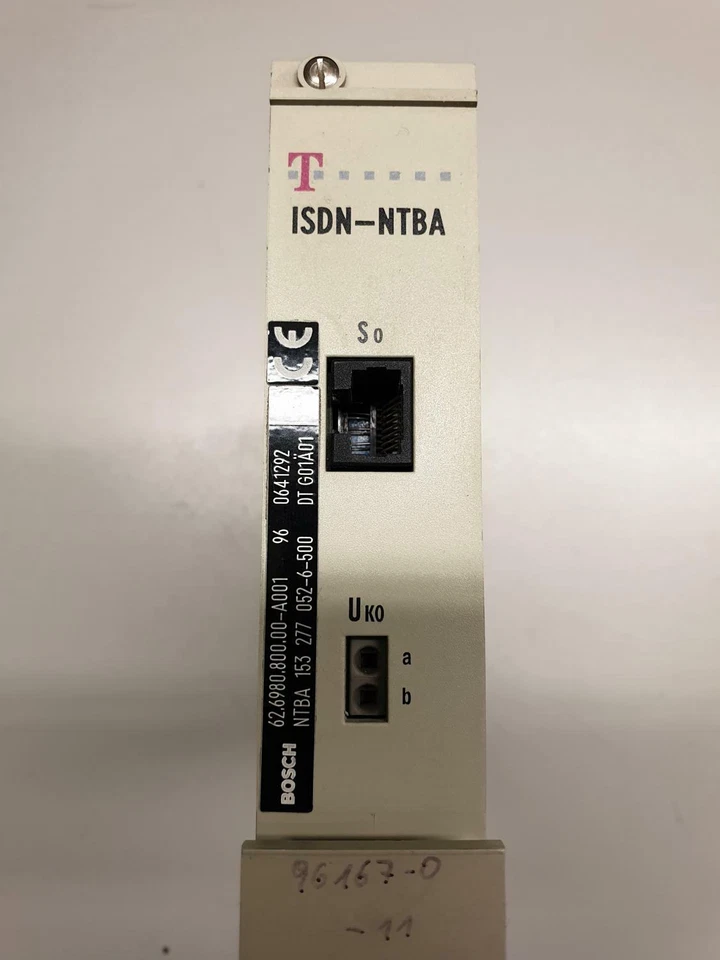 Telekom / Bosch NTBA für Einschub / 19" -  ISDN Basisanschluss - Bild 1 von 3
