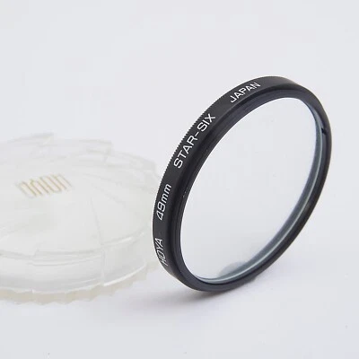 HOYA 49mm STAR-SIX GLASS FILTER IN IT'S CASE #AD517 - Image 1 of 2