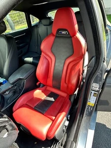 BMW M3 G80 Front Left Fiona Red Leather Driver Seat Assembly 2021 - 2025 Oem - Picture 1 of 5