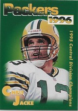 1996 Green Bay Packers Police #11V Chris Jacke UTEP Texas El Paso  New Richmond