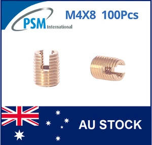 INSERT FOR PLASTIC M4 X 8 SCREW-SERT BRASS - Picture 1 of 9
