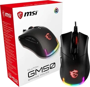 MSI CLUTCH GM50 Gaming Mouse - 7200 DPI Optical Sensor, Right-Handed, - Picture 1 of 10