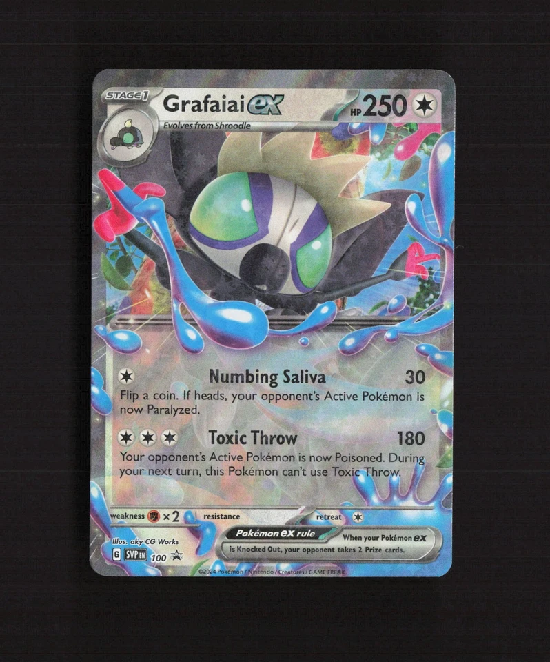 Grafaiai ex SVP100 Black Star Promo Holo Pokemon Card - Image 1 of 1