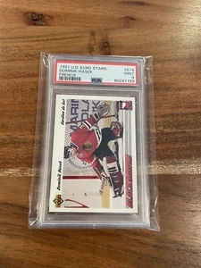Dominik Hasek 1991-92 Upper Deck Hockey French Euro Stars PSA 9 MINT Rookie RC - Picture 1 of 2