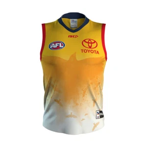 Adelaide Crows Training Guernsey Size XL Available Gold/Red AFL ISC SALE 19 - Picture 1 of 4
