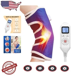 Universal Elbow Heating Pad - Adjustable Pain Relief Brace with Auto Shut-Off - Picture 1 of 9