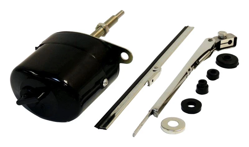  Wiper Motor Kit 12V Black Universal  for Jeep Willys CJ3B  CJ5 CJ6 Crown 12V  — 第 1/1 张图片