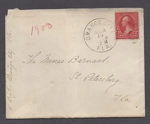 **US 20. Jahrhundert Brief, Orange City, FL, 15.03.1900 nach St. Petersburg, FL - Bild 1 von 2