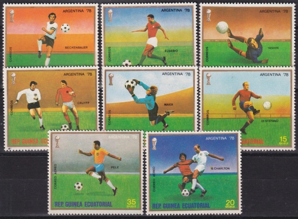 F-EX58112 GUINEA EQUATORIAL MNH 1977 SOCCER WORLD CUP FOOTBALL. - Image 1 of 1