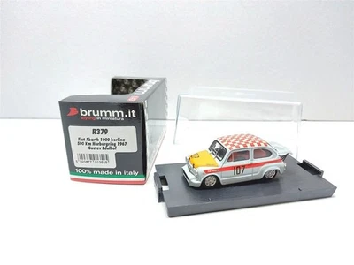 Fiat Abarth 1000 Berlina 500 km Nurburgring 1967 #107 Edelhof - 1/43 Brumm R379 - Immagine 1 di 2