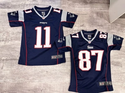 2 Camisetas New England Patriots Talla Pequeña S Edelman 11 Gronkowski 87 NFL Foto 1 de 4