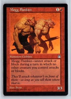 (3X) Mogg Flunkies Stronghold Common – MTG Magic the Gathering Card - Image 1 of 4