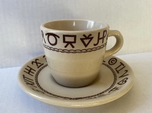 Vintage Wallace Westward Ho Rodeo Original Kaffeetasse und Untertasse - Bild 1 von 8