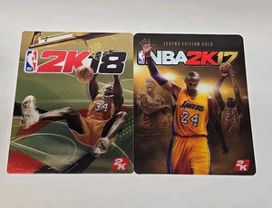 NBA2K17 Kobe Bryant Hologram Magnet Legend Edition Gold & 2K18 Shaquille O'Neal - Picture 1 of 3