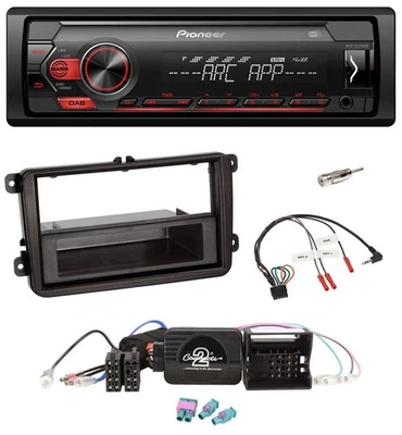Pioneer DAB 1DIN MP3 Lenkrad USB Autoradio für VW Passat Polo Scirocco Sharan Ti - Bild 1 von 4