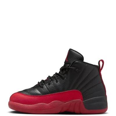 Little Kid's Jordan 12 Retro "Flu Game"  Black/Varsity Red (151186 002) - Image 1 of 4