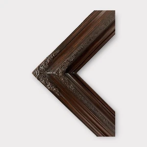 20 x 30 In stock- Traditional compo ornate wood frame, dark walnut, wood picture - Picture 1 of 11