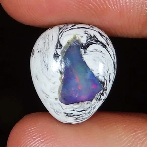 (15 X 17 x 05 MM) 7.40 Carat. NATURAL FIRE OPAL OVAL CABOCHON LOOSE GEMSTONE - Picture 1 of 6