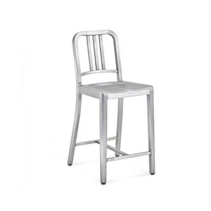 Nicer Furniture AP6118C-AL-1 Navy Style Counter Height Stool Aluminum - Picture 1 of 1