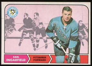 1968-69 OPC O-Pee-Chee #102 Earl Ingarfield Pittsburgh Penguins - Picture 1 of 2