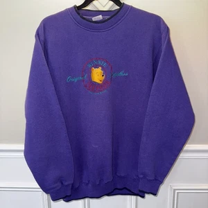 Vintage Disney Winnie Puuh Sweatshirt Erwachsene L lila Rundhalsausschnitt Pooh Bär - Bild 1 von 15