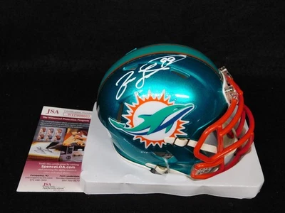 Minicasco firmado por Jason Taylor autografiado de los Miami Dolphins Flash Speed certificado de autenticidad JSA Foto 1 de 3