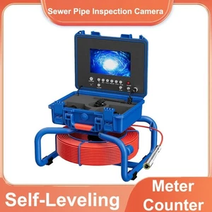 Sewer Inspection Camera with Meter Counter Pipe Drain Camera Self Leveling DVR - Picture 1 of 20