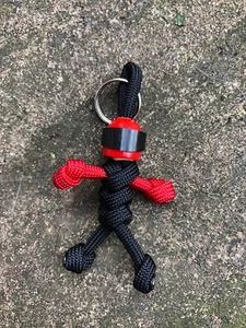 Schlüsselanhänger Biker Buddy Honda Farben Handarbeit Paracord Schlüsselring (RBR) - Bild 1 von 6
