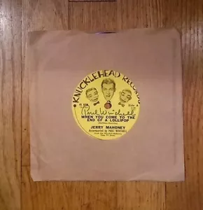 Jerry Mahoney & Paul Winchell 60's 45 rpm Vinyl Record Signed by Paul Winchell - Picture 1 of 5