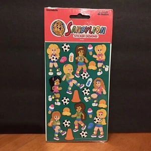 Vintage neu aus altem Lagerbestand 2002 Sandylion Aufkleber Designs Fußball Stars Spieler Mädchen neu Kromekote - Bild 1 von 6