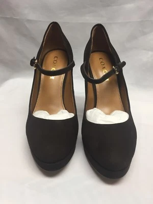 Coach 'Goldie' Mary Jane Plataforma Bomba Gamuza A01530 Nuevo en Caja Castaño 6M,6.5,7M,7.5M Foto 1 de 4