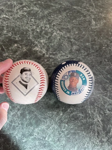 Lot Of (2) Ken Griffey Jr. Photo Baseballs Cover