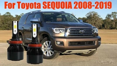 Kit de faros LED para SEQUOIA 2008-2019 H11 6000K blanco CREE bombillas haz bajo Foto 1 de 4