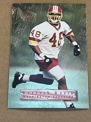 1996 FLEER METAL  - STEPHEN DAVIS REDSKINS ROOKIE #127 - Image 1 of 2