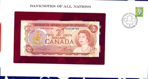 Banknotes of All Nations Canada 2 Dollars 1974 UNC P-86a UM8788789 - Picture 1 of 3