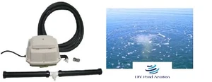 NUEVO Kit de Aireación Lineal Séptic/Estanque 2.8cfm 80 vatios-aireador-deicer 20,000 galones - Imagen 1 de 2