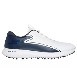Skechers Mens Go Golf Shoes Max 3 Size 10 214080 White Blue #GE1722 - Picture 1 of 5