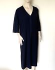 MARINA RINALDI,  100% Wool Dress in Navy Blue, Size MR 25,  16W US, 46 DE, 54 IT