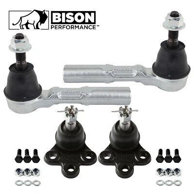 Bison Performance 4pc Front Outer TieRod Lower Ball Joint Kit Chevy Olds Pontiac - Imagem 1 de 2