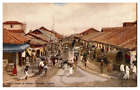 Postcard Divided Back Textured Pettah Columbo Ceylon Sri Lanka Street View Unp