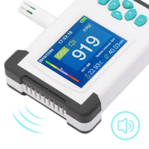Kohlendioxid Detektor Co2-Monitor Alarm Luftqualitätsdatenlogger Temperatur Mess - Picture 1 of 6